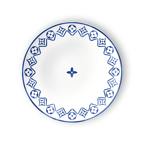 Set Of 2 Dinner Plates Monogram Flower Tile in Trunks, Travel and Home's Home and Art of Dining Art of Dining collections by Louis Vuitton (Product zoom)