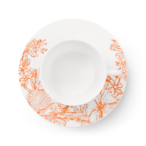 Set Of 2 Teacups and Saucers LV By The Pool in Trunks, Travel and Home's Home and Art of Dining Art of Dining collections by Louis Vuitton (Product zoom)