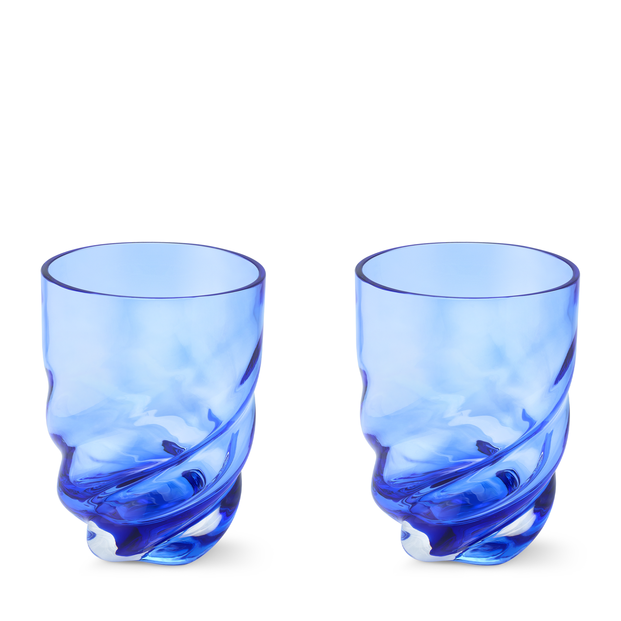 Set of 2 Twist Glasses  in Trunks, Travel and Home