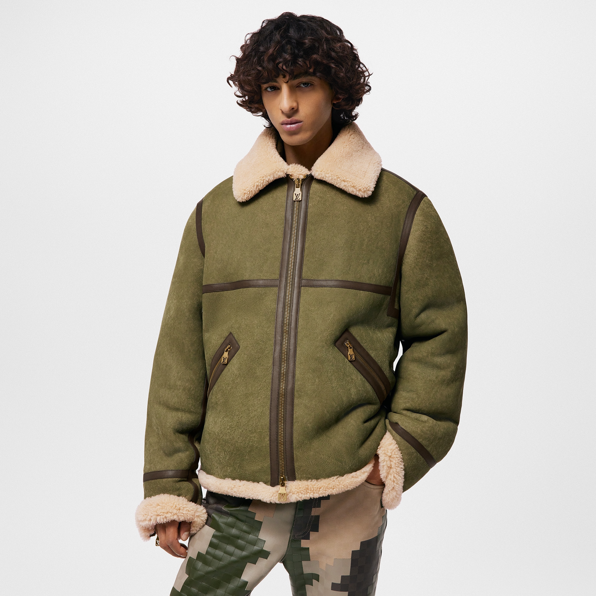 Shearling Bombardier  in Men