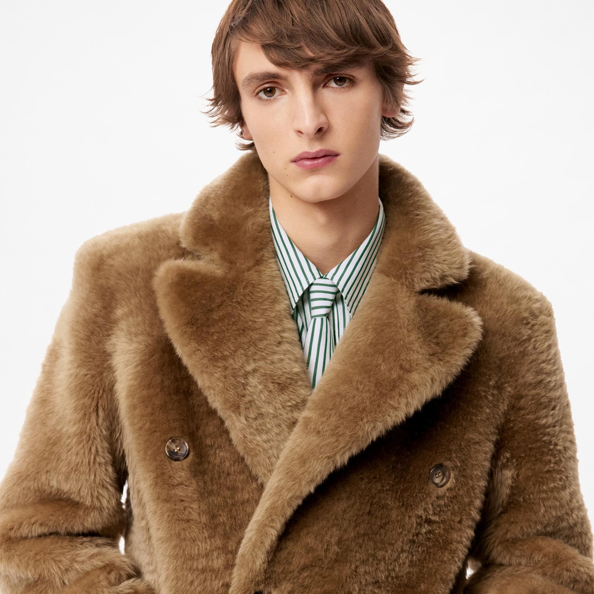 shearling peacoat