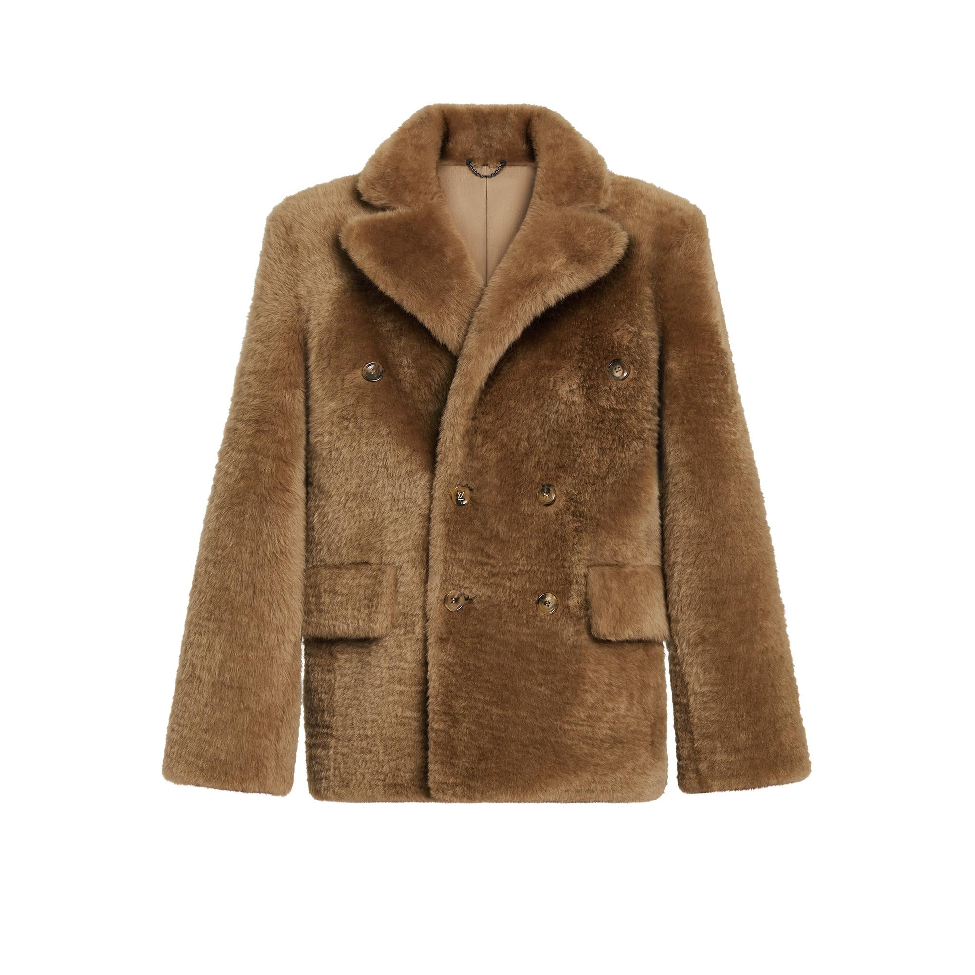 shearling peacoat