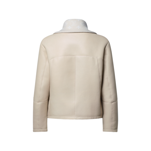 Shearling Tracktop back view