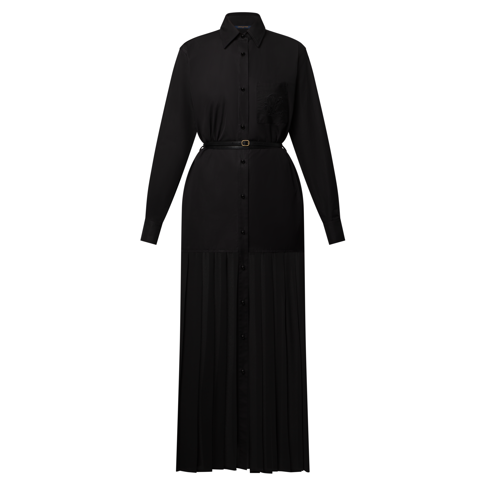 Sheer Insert Shirt Dress   in Women