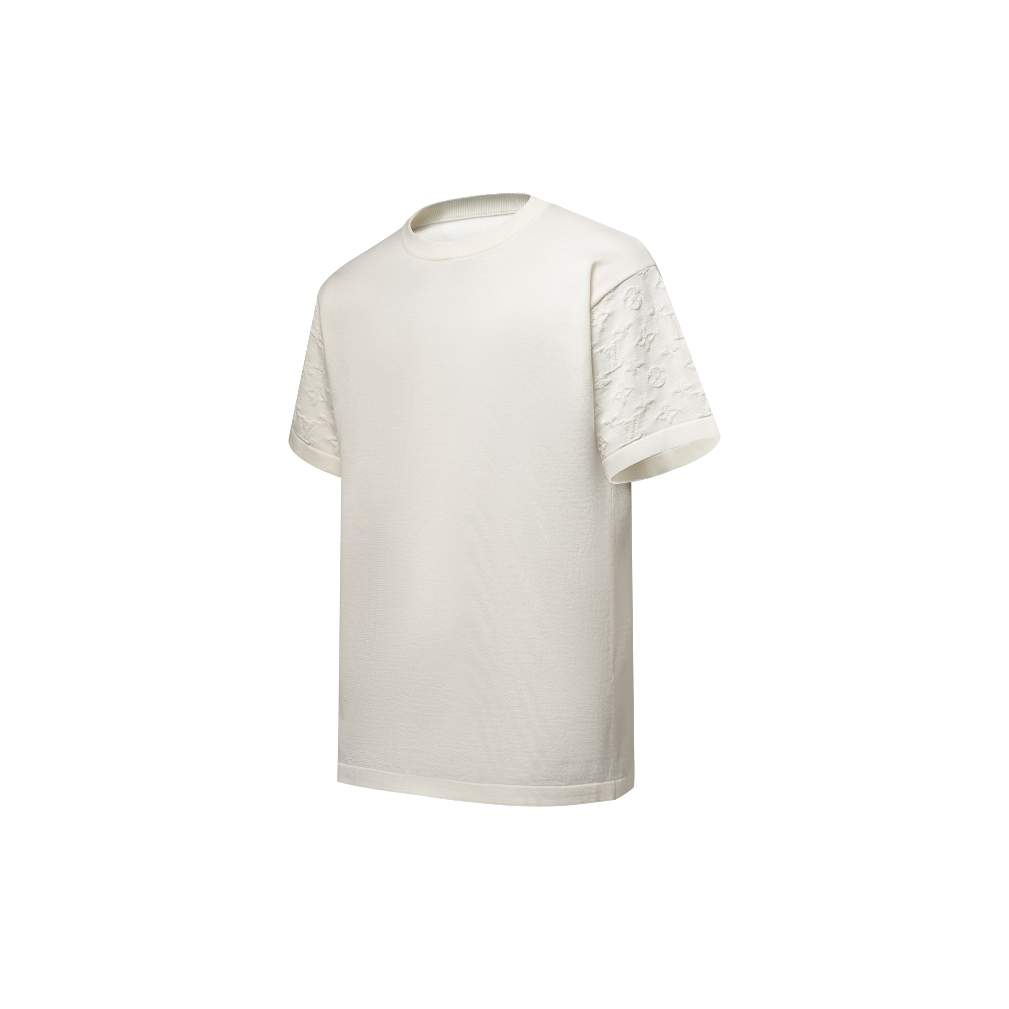 Short-Sleeved Cotton Crewneck  in Men