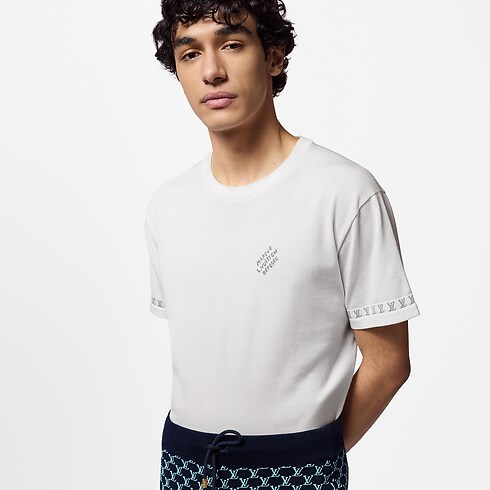 Short-Sleeved Cotton Crewneck in Men's Ready-to-Wear All Ready-to-Wear collections by Louis Vuitton (Product zoom)