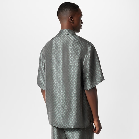 Short-Sleeved Jacquard Silk-Blend Shirt in Men's Ready-to-Wear Shirts collections by Louis Vuitton (Product zoom)