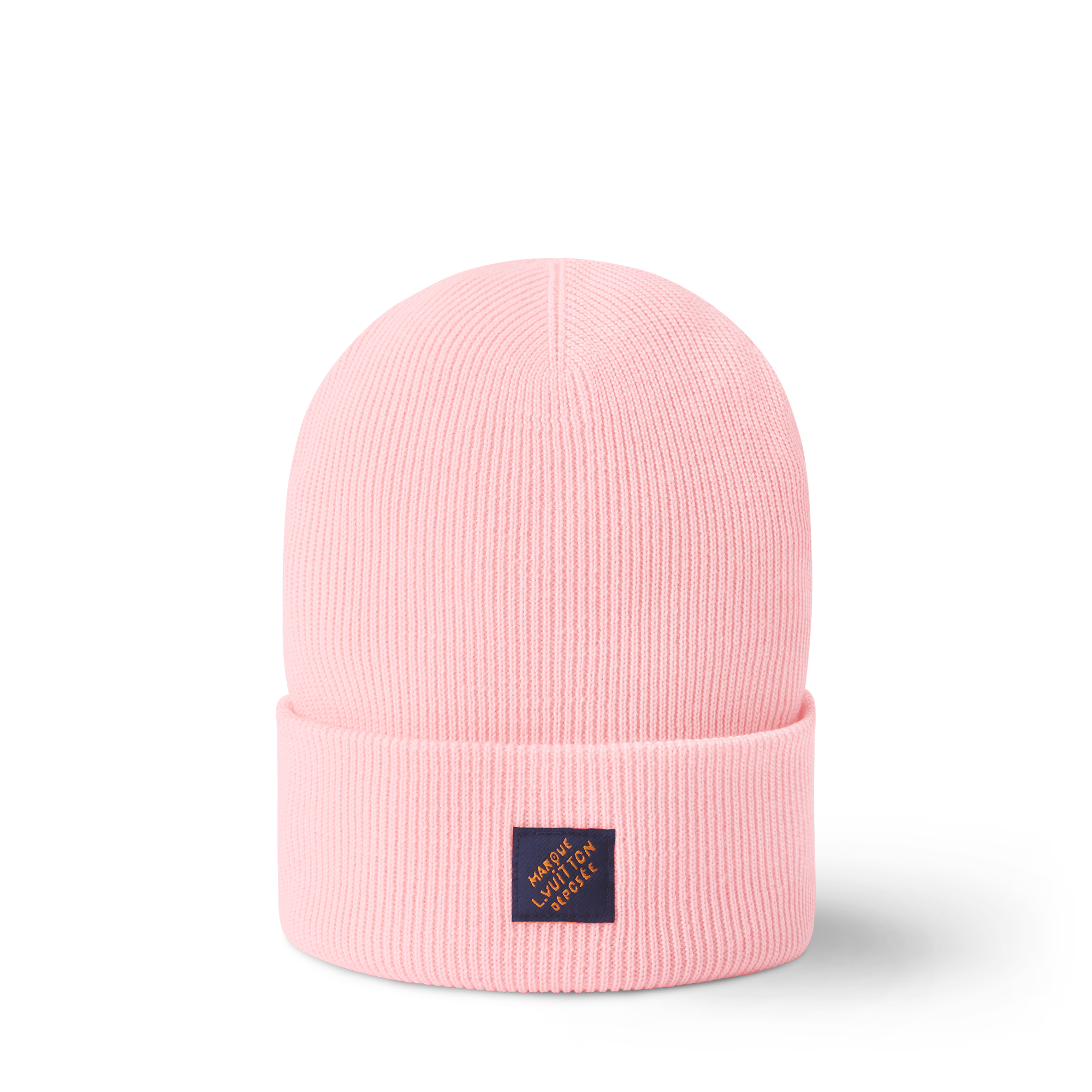 New women’s Louis Vuitton Soft Pink Ribbed Beanie LV light pink hat Louis Vuitton Headline Beanie LV Pink *RARE | Mercari main image 3