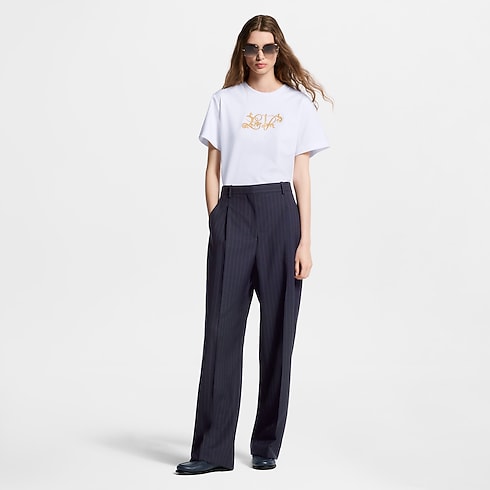 Signature Embroidery T-Shirt in Women's Ready-to-Wear Tops collections by Louis Vuitton (Product zoom)