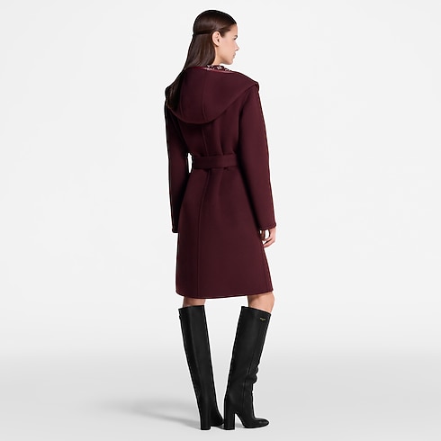 Signature Long Hooded Wrap Coat in Women's Ready-to-Wear Coats and Jackets collections by Louis Vuitton (Product zoom)