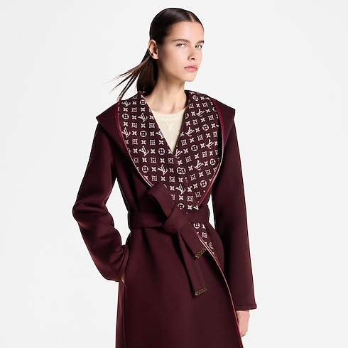 Signature Long Hooded Wrap Coat in Women's Ready-to-Wear Coats and Jackets collections by Louis Vuitton (Product zoom)