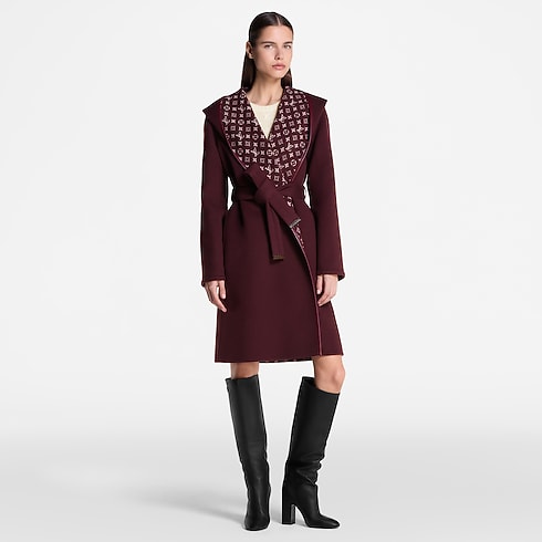 Signature Long Hooded Wrap Coat in Women's Ready-to-Wear Coats and Jackets collections by Louis Vuitton (Product zoom)