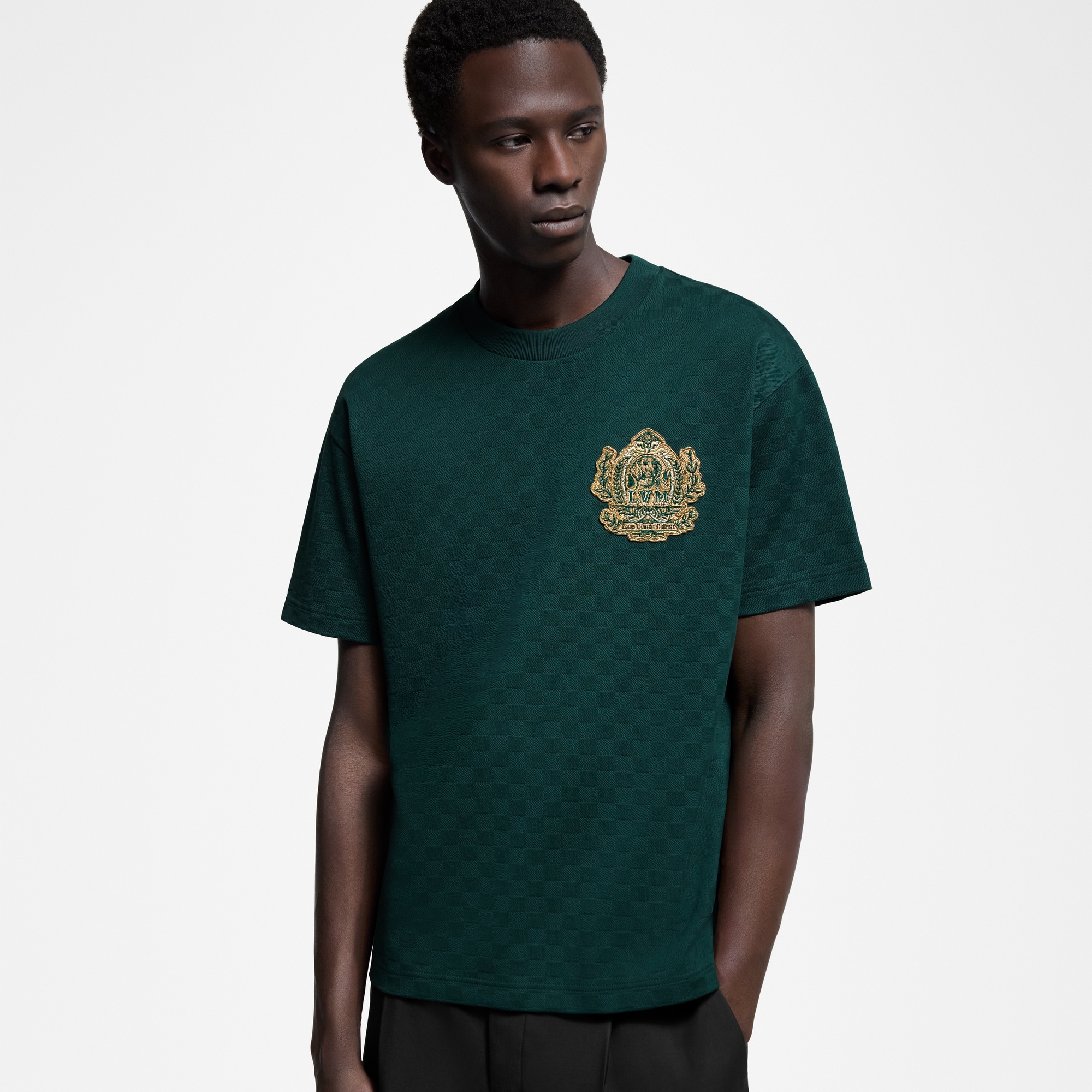 Signature Patch Cotton T-Shirt  in Men