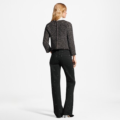 Signature Pocket Glitter Tweed Cardigan ambiance view
