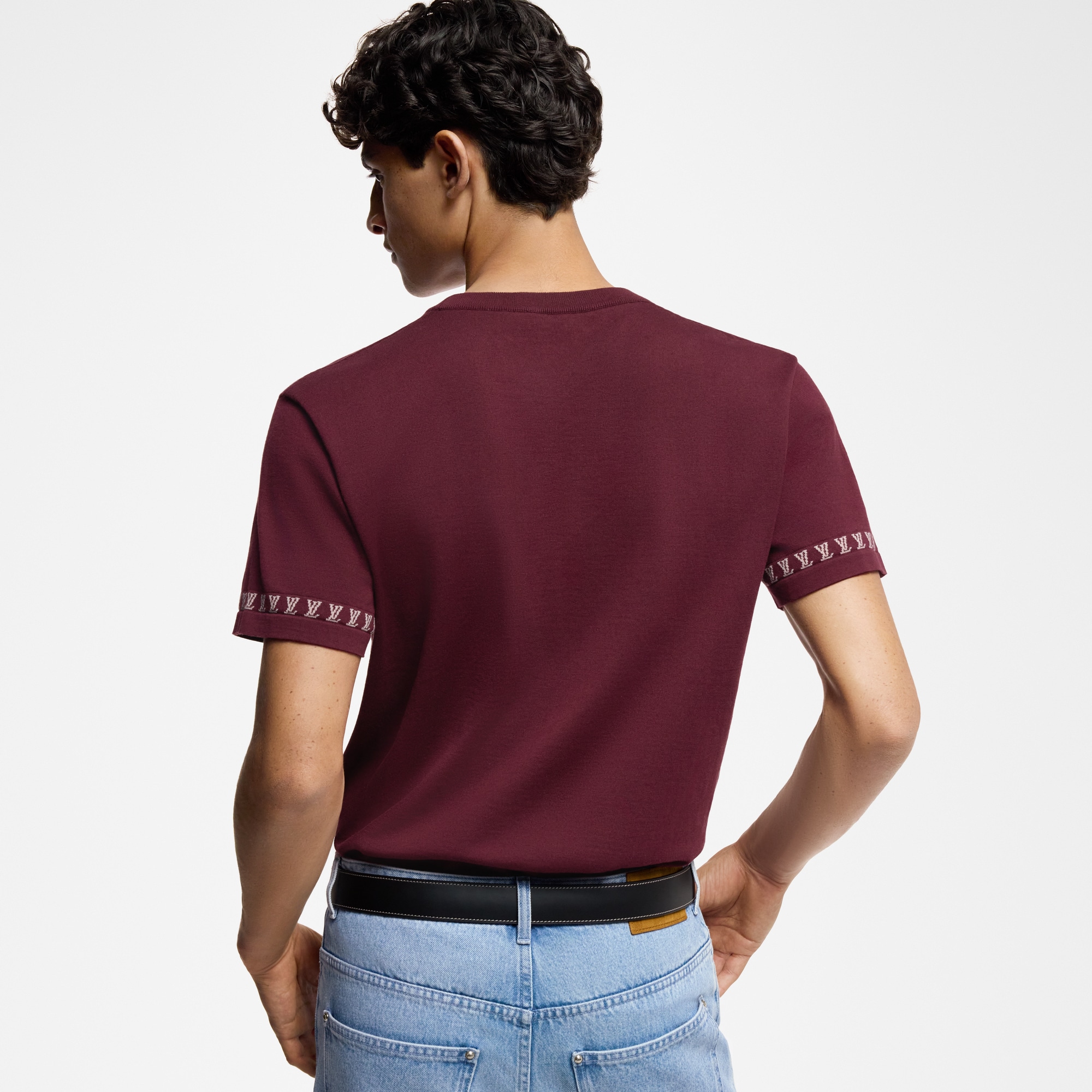 Signature Short-Sleeved Cotton Crewneck  in Men