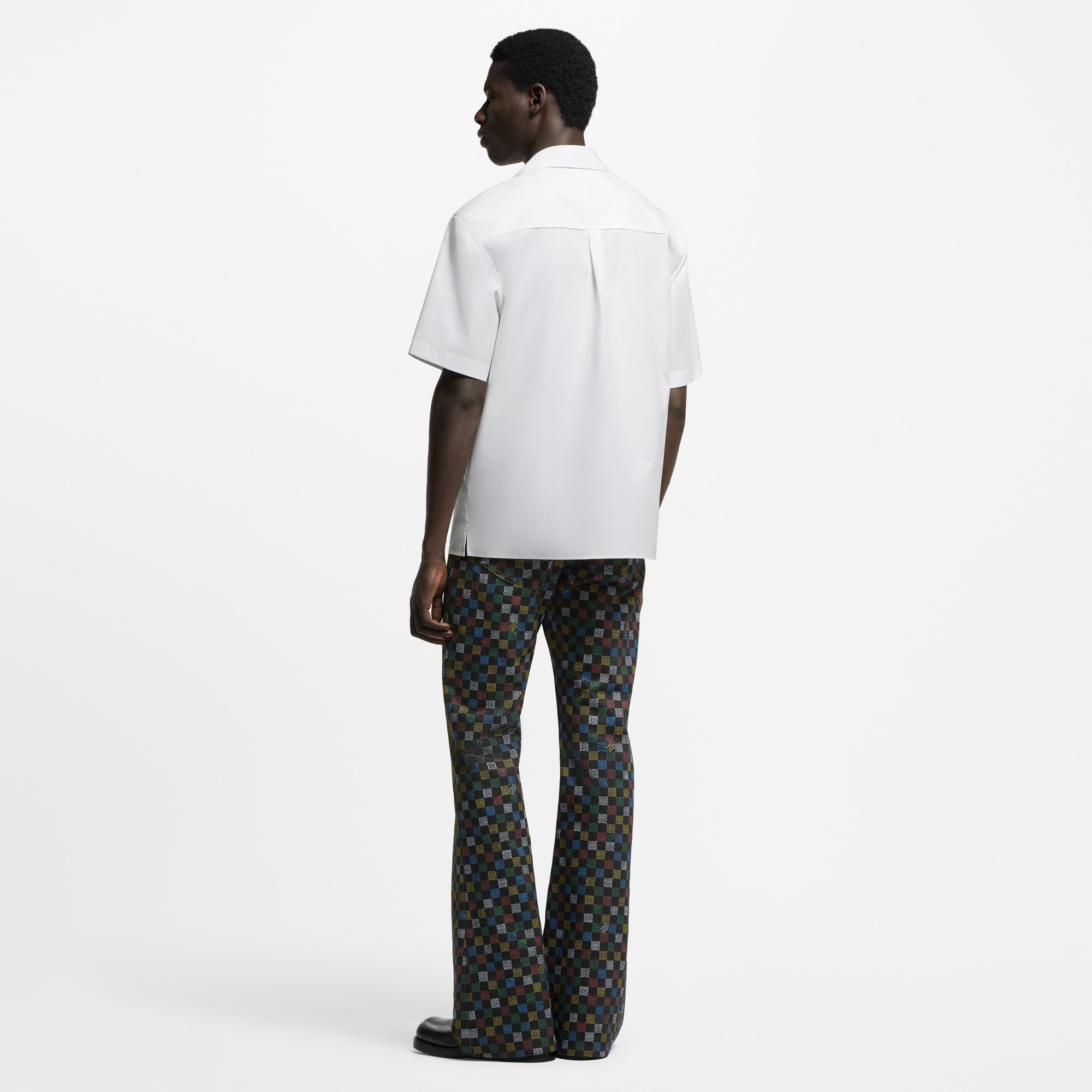 Signature Short-Sleeved Cotton Shirt  in Men