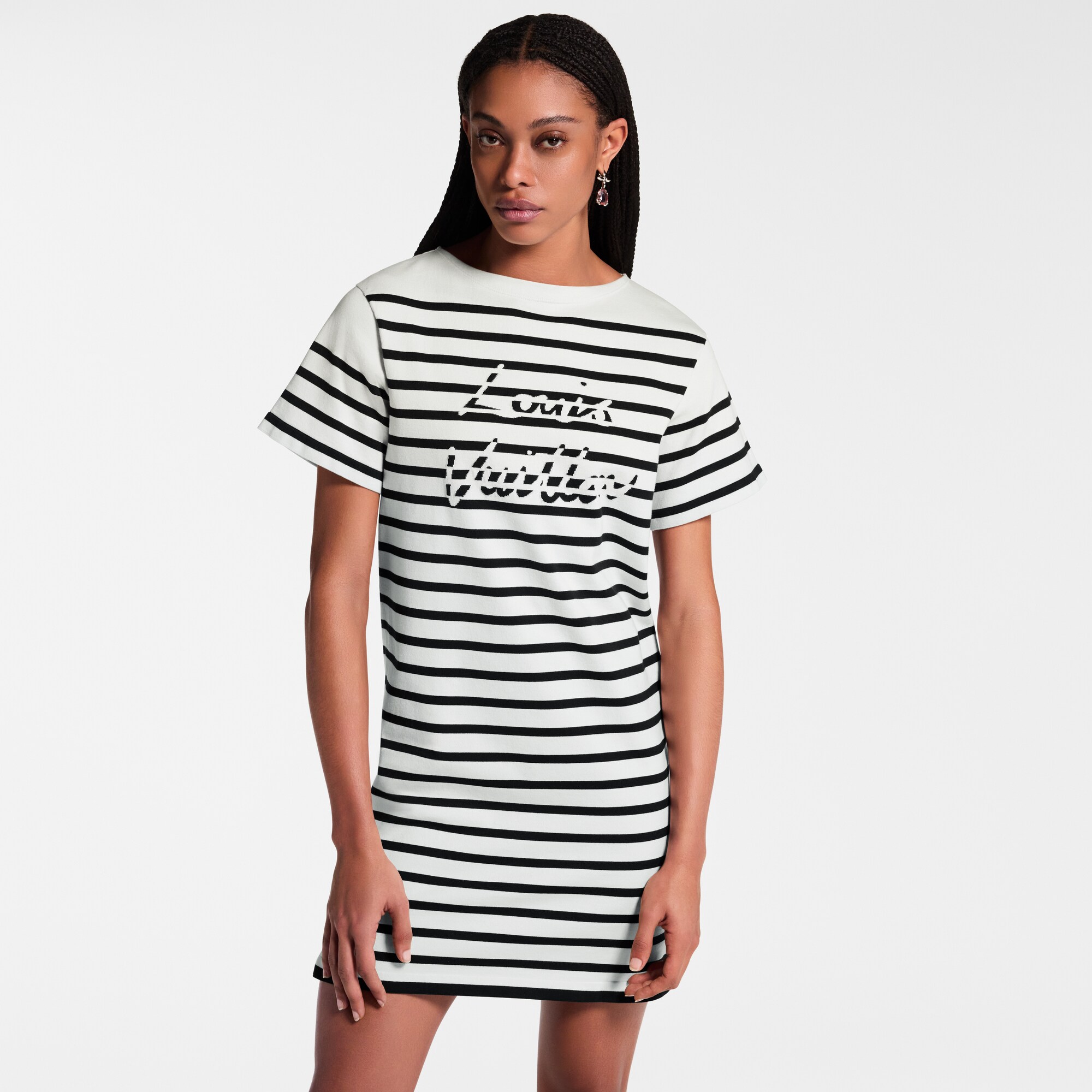 Signature Stripes Knit Dress  in Women