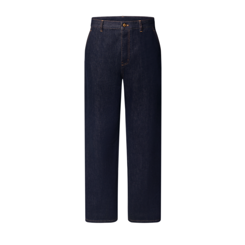 Signature Turnup Denim Carpenter Pants front view