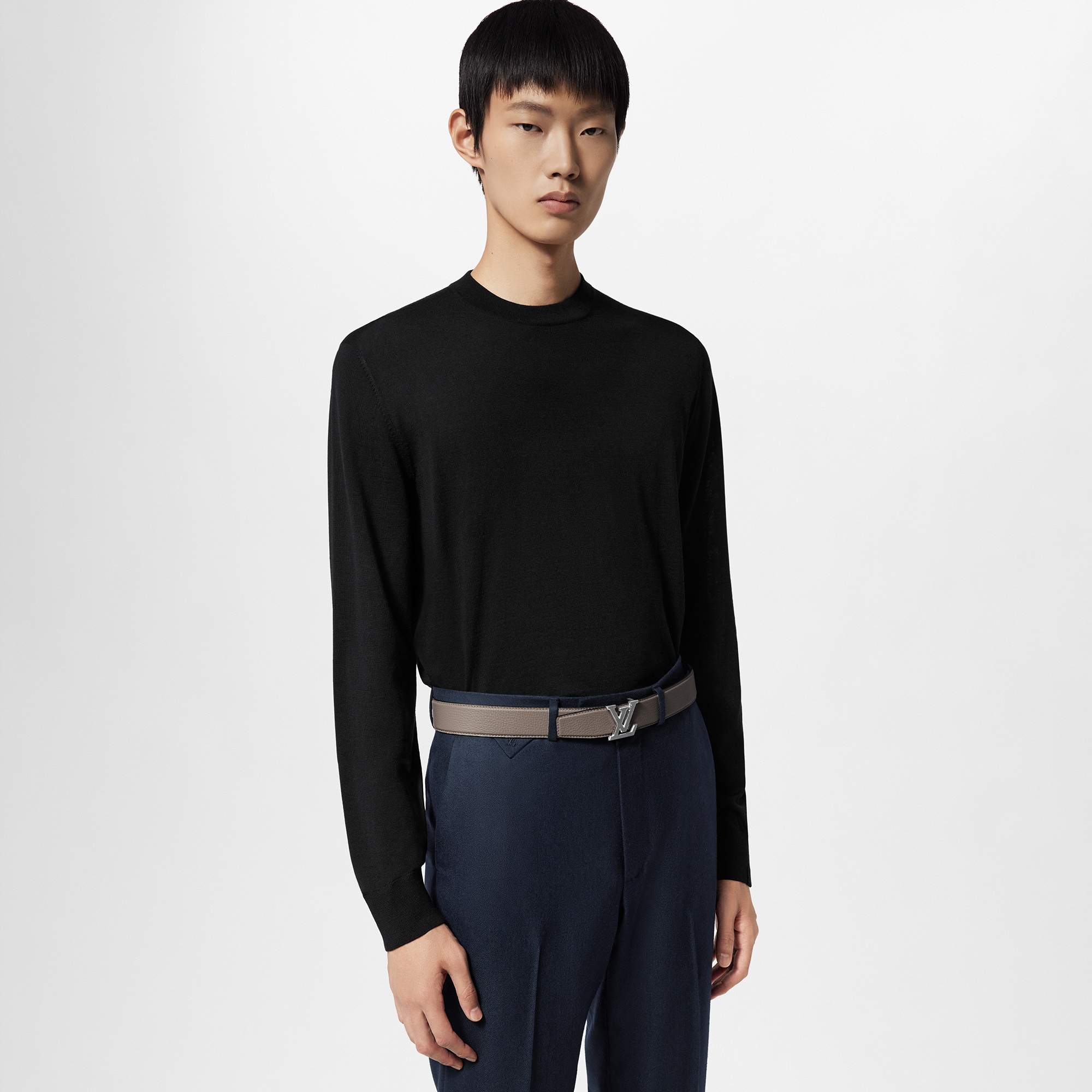 Silk And Cashmere Blend Crewneck  in Men