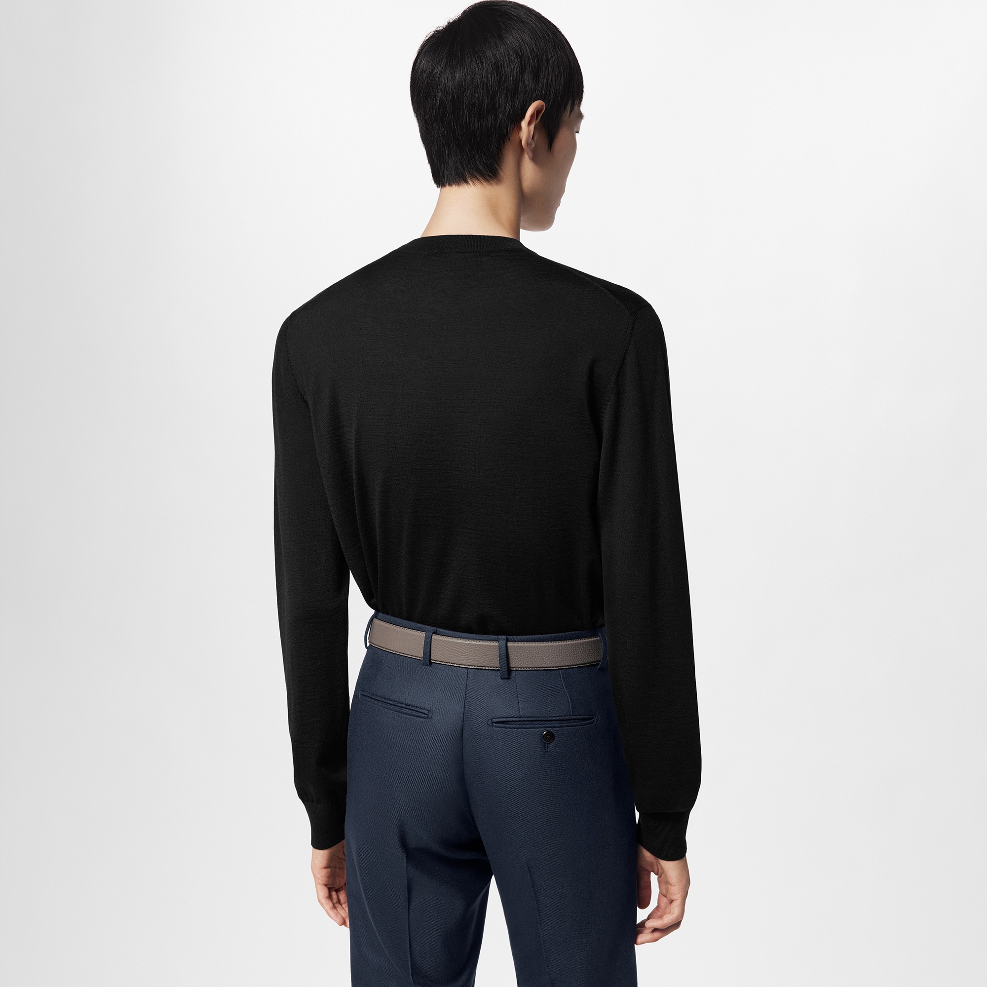 Silk And Cashmere Blend Crewneck  in Men