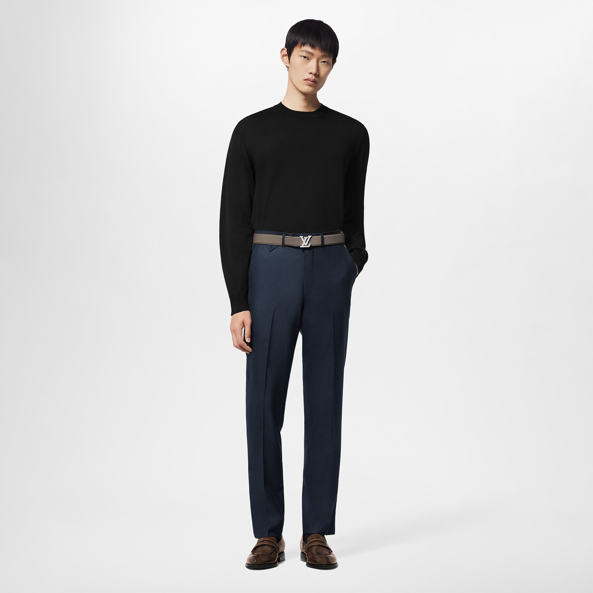 Silk And Cashmere Blend Crewneck  in Men