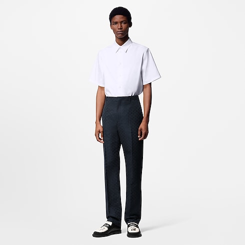 Silk And Cotton Blend Classic Pants in Men's Ready-to-Wear Trousers collections by Louis Vuitton (Product zoom)