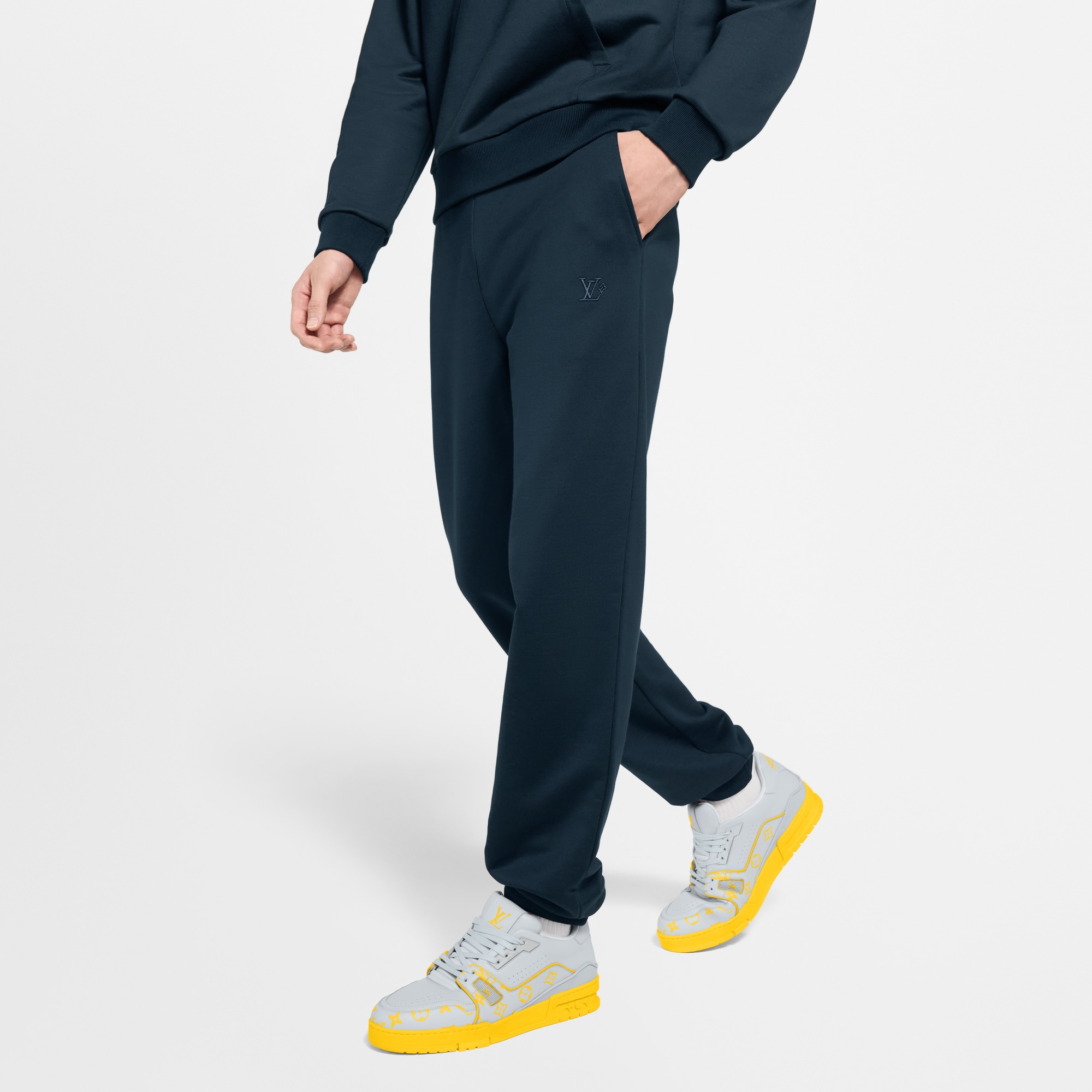Silk Blend Signature Track Pants  in Men