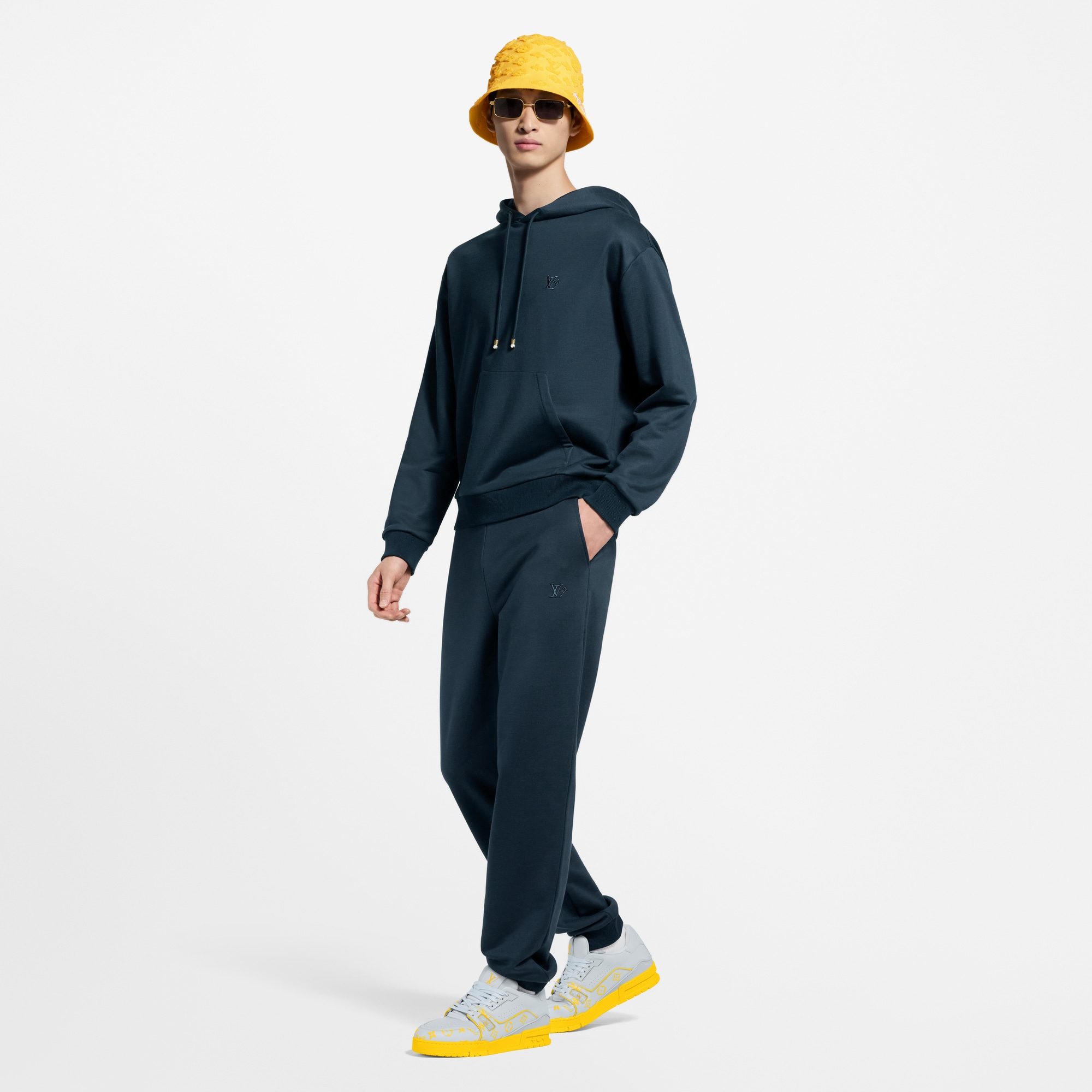 Silk Blend Signature Track Pants  in Men