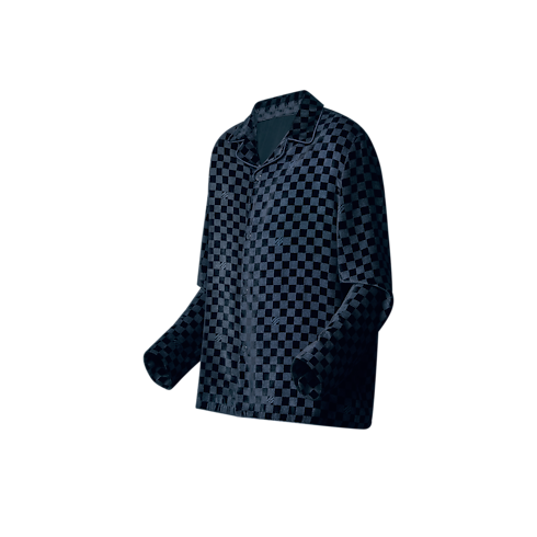Silk-Blend Velvet Long-Sleeved Evening Overshirt in Men's Ready-to-Wear All Ready-to-Wear collections by Louis Vuitton (Product zoom)