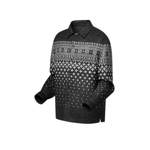 Silk, Cashmere And Wool-Blend Double-Face Jacquard Overshirt in Men's Ready-to-Wear All Ready-to-Wear collections by Louis Vuitton (Product zoom)