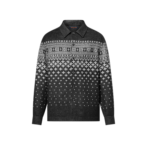 Silk, Cashmere And Wool-Blend Double-Face Jacquard Overshirt in Men's Ready-to-Wear All Ready-to-Wear collections by Louis Vuitton (Product zoom)