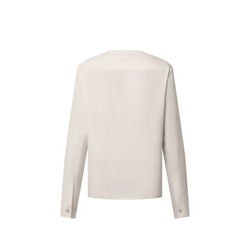 Silk Collarless Evening Shirt in Men's Ready-to-Wear Shirts collections by Louis Vuitton (Product zoom)