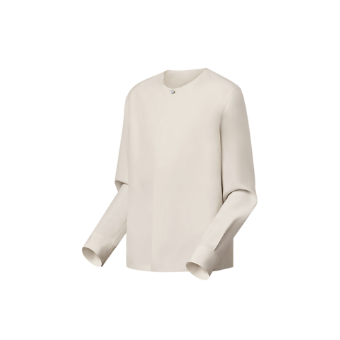 Silk Collarless Evening Shirt in Men's Ready-to-Wear Shirts collections by Louis Vuitton (Product zoom)