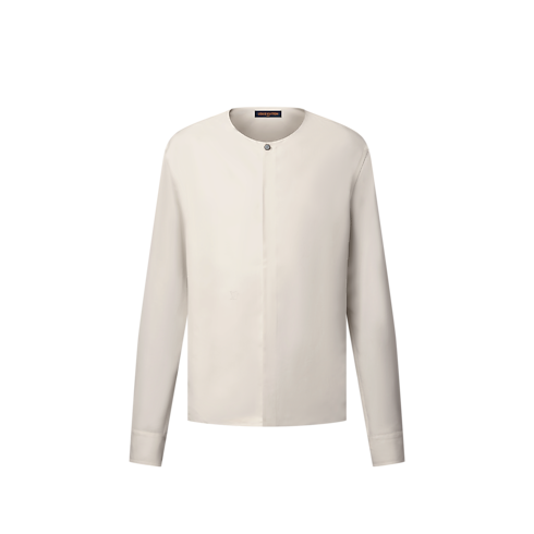 Silk Collarless Evening Shirt in Men's Ready-to-Wear Shirts collections by Louis Vuitton (Product zoom)
