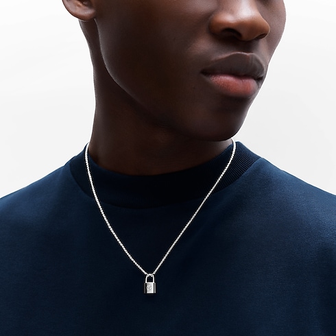 Silver Lockit pendant, sterling silver in Jewellery's Categories All Fine Jewellery collections by Louis Vuitton (Product zoom)