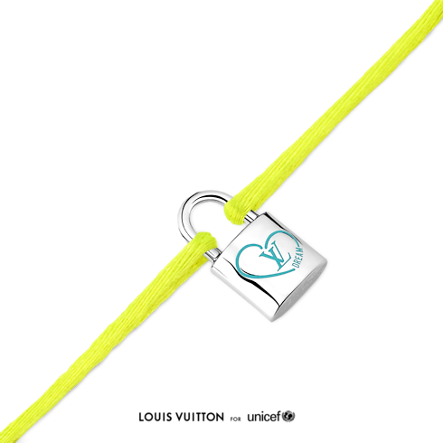 Silver Lockit x Felix Bracelet, Sterling Silver, Blue Lacquer and Polyester Cord in Jewellery's Categories Bracelets collections by Louis Vuitton (Product zoom)