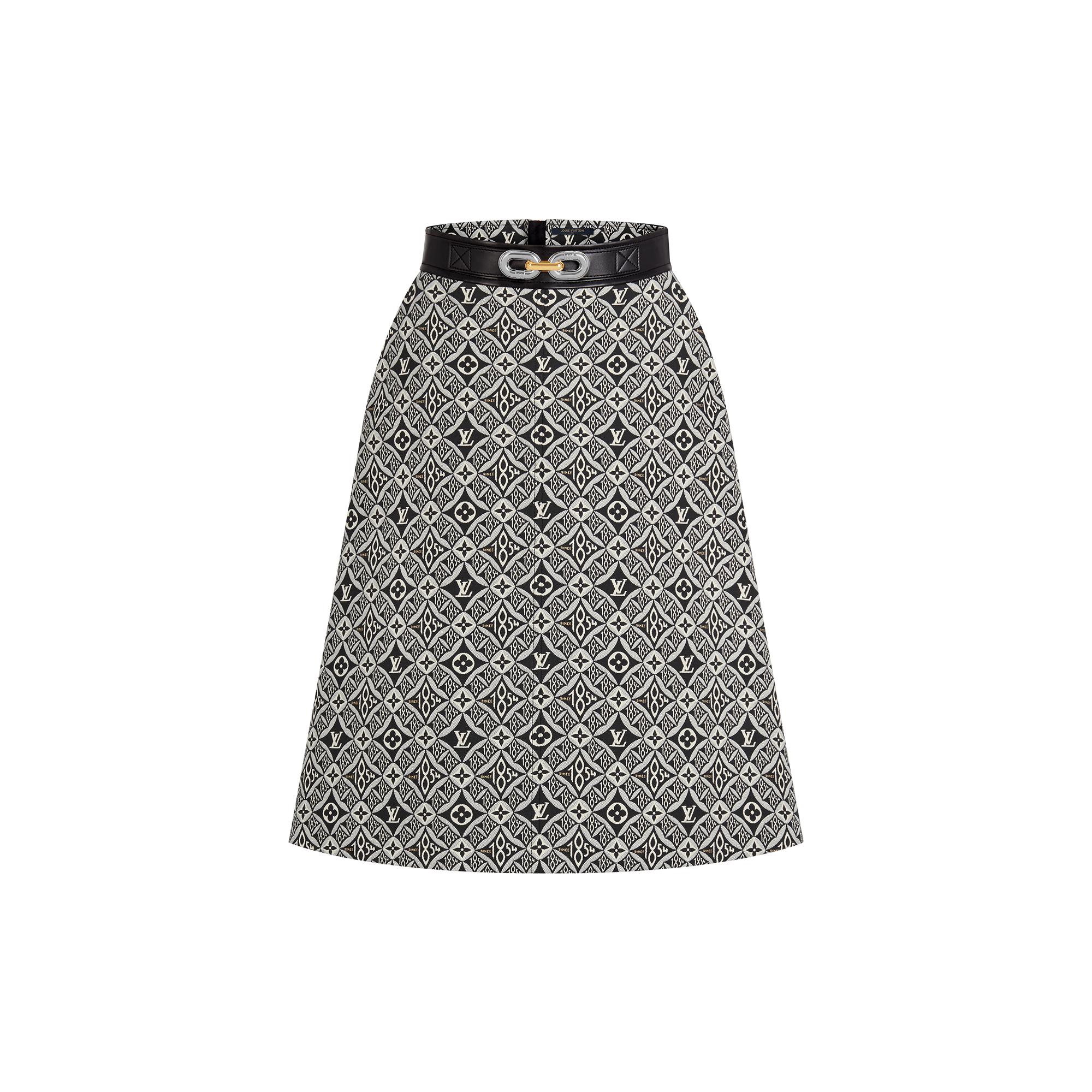 louis vuitton print skirt