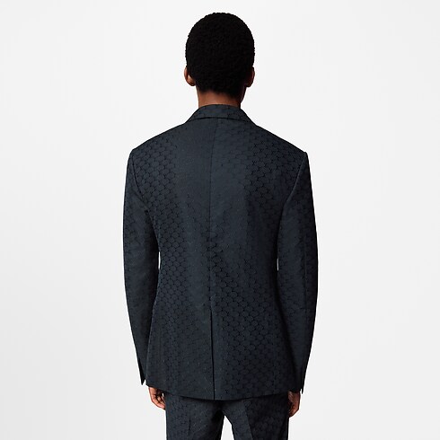 Single-Breasted Silk And Cotton Pont Neuf Jacket in Men's Ready-to-Wear All Ready-to-Wear collections by Louis Vuitton (Product zoom)