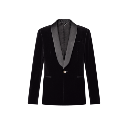 Single-Breasted Velvet Tuxedo Jacket in Men's Ready-to-Wear Blazers and Jackets collections by Louis Vuitton (Product zoom)