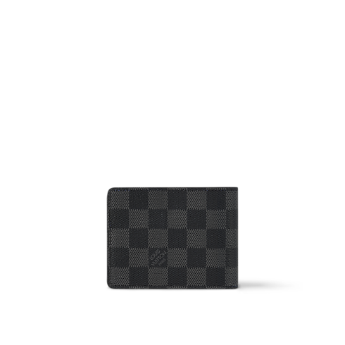 Slender Wallet Damier Graphite Canvas in Bags and Small Leather Goods's Men Small Leather Goods Compact & Long Wallets collections by Louis Vuitton (Product zoom)