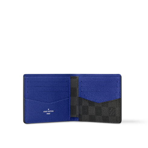 Slender Wallet Damier Graphite Canvas in Bags and Small Leather Goods's Men Small Leather Goods Compact & Long Wallets collections by Louis Vuitton (Product zoom)