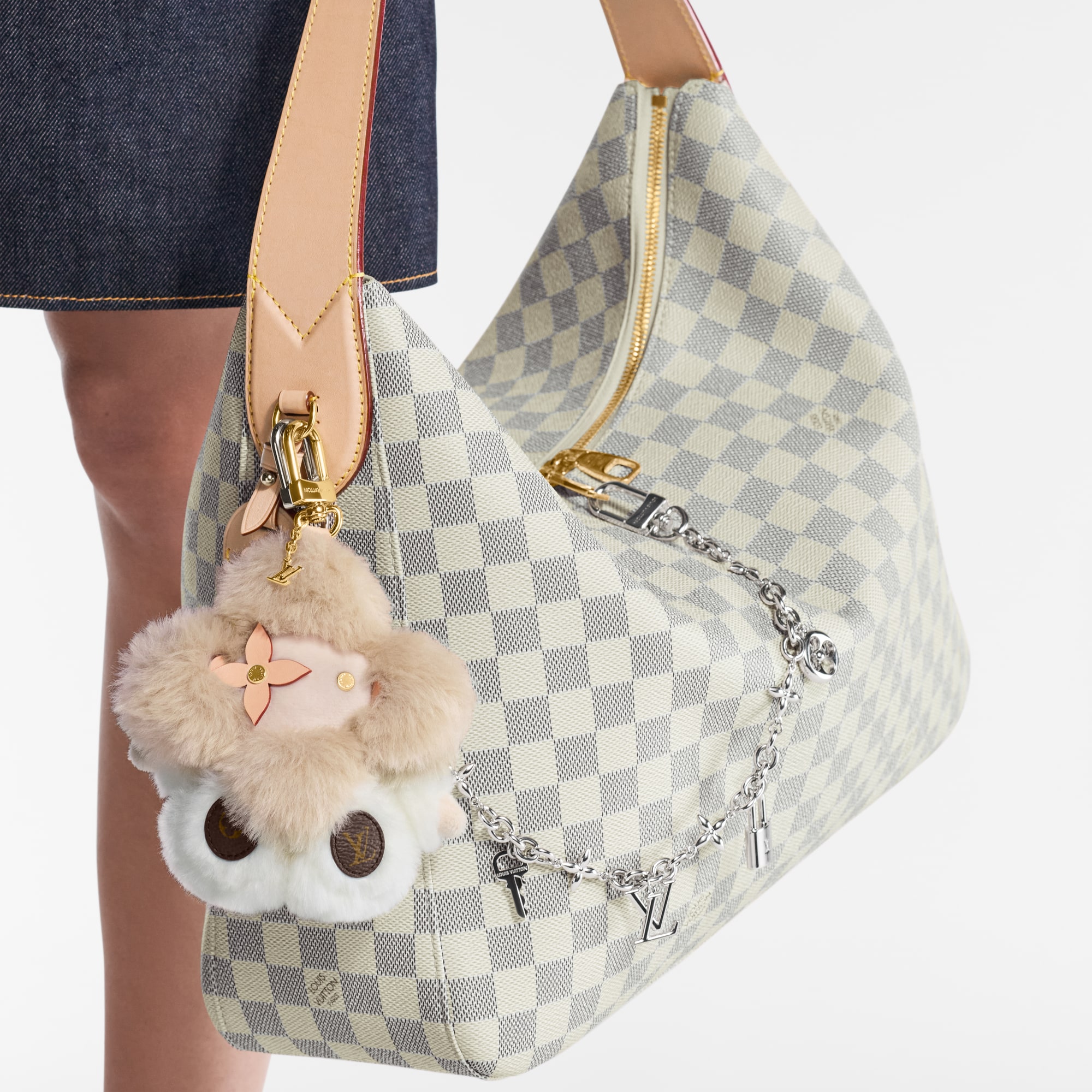 Slouchy MM Damier Azur Canvas in Bags and Small Leather Goods