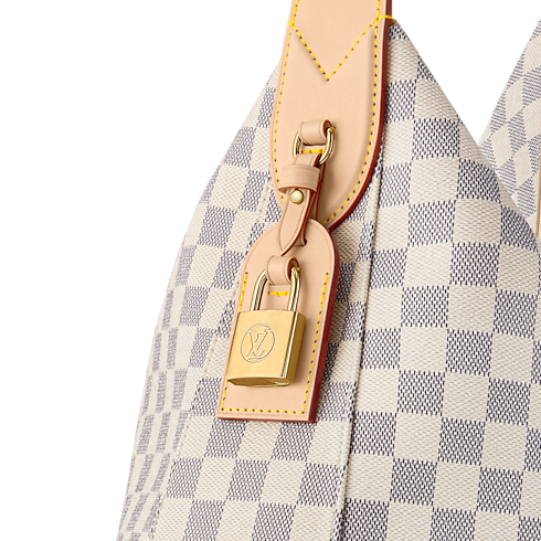 Slouchy MM Damier Azur Canvas in Bags and Small Leather Goods's Women Bags New In collections by Louis Vuitton (Product zoom)