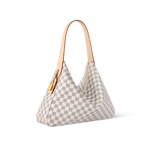 Slouchy MM Damier Azur Canvas in Bags and Small Leather Goods's Women Bags New In collections by Louis Vuitton (Product zoom)