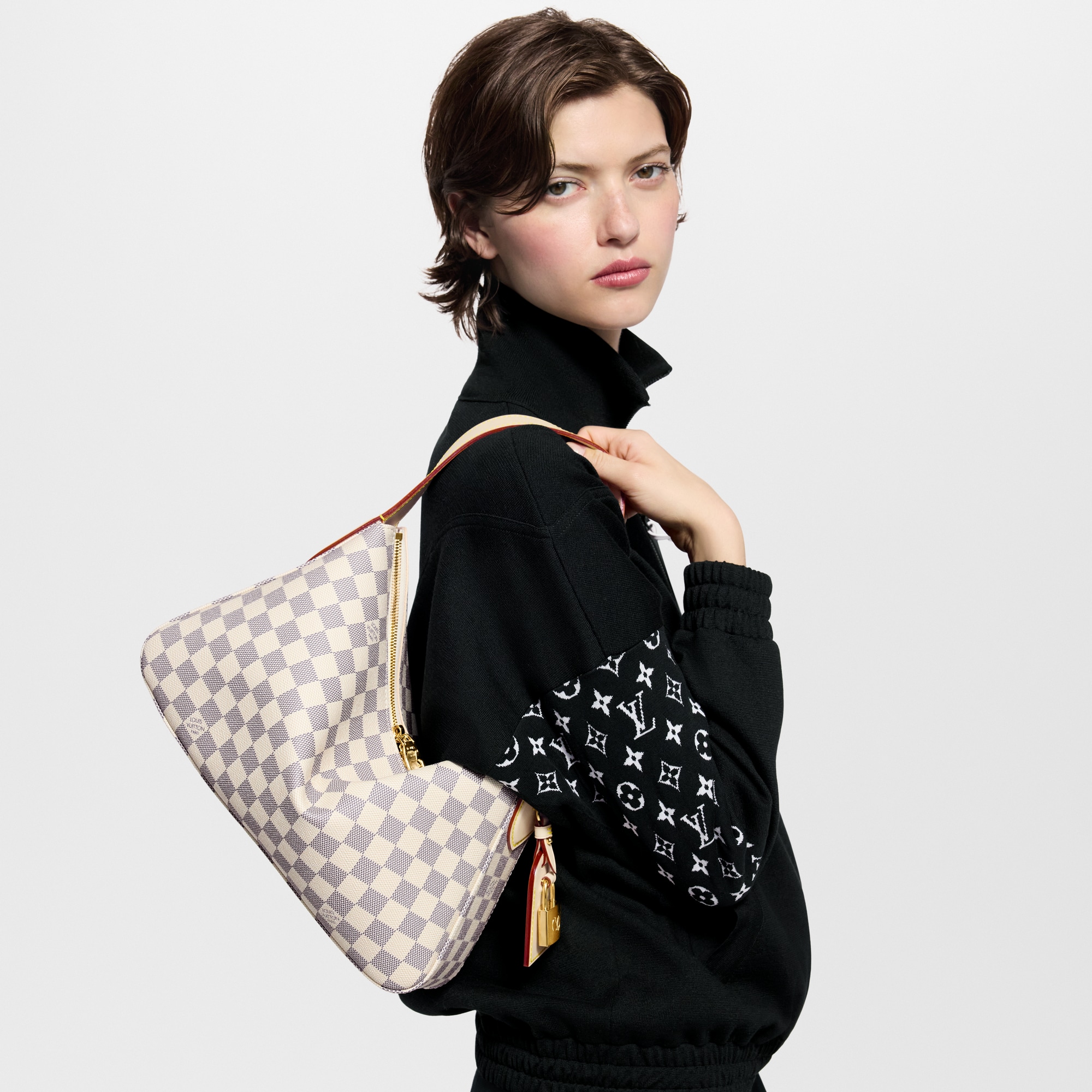 Slouchy PM Damier Azur Canvas in Bags and Small Leather Goods