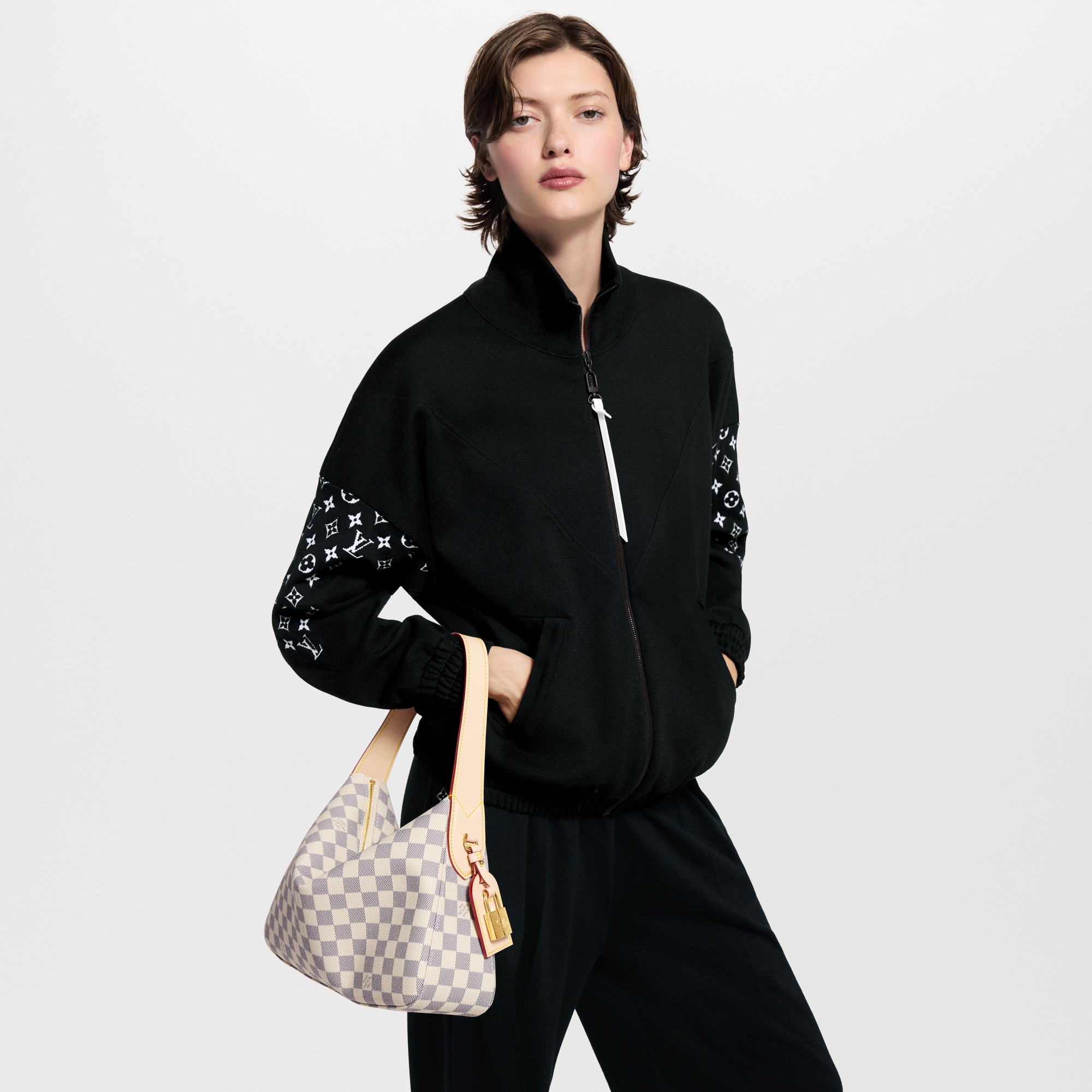 Slouchy PM Damier Azur Canvas in Bags and Small Leather Goods