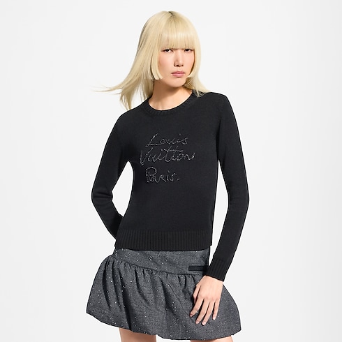 Sparkle Signature Cashmere Pullover back view