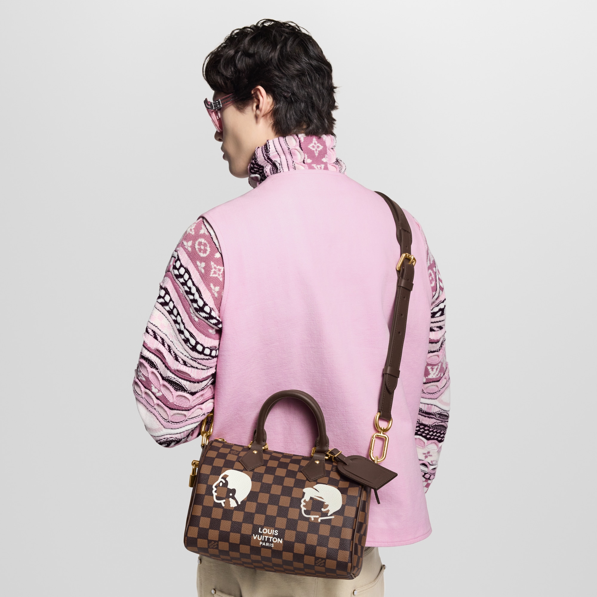 Speedy 25 Bandoulière Damier Other in Bags and Small Leather Goods