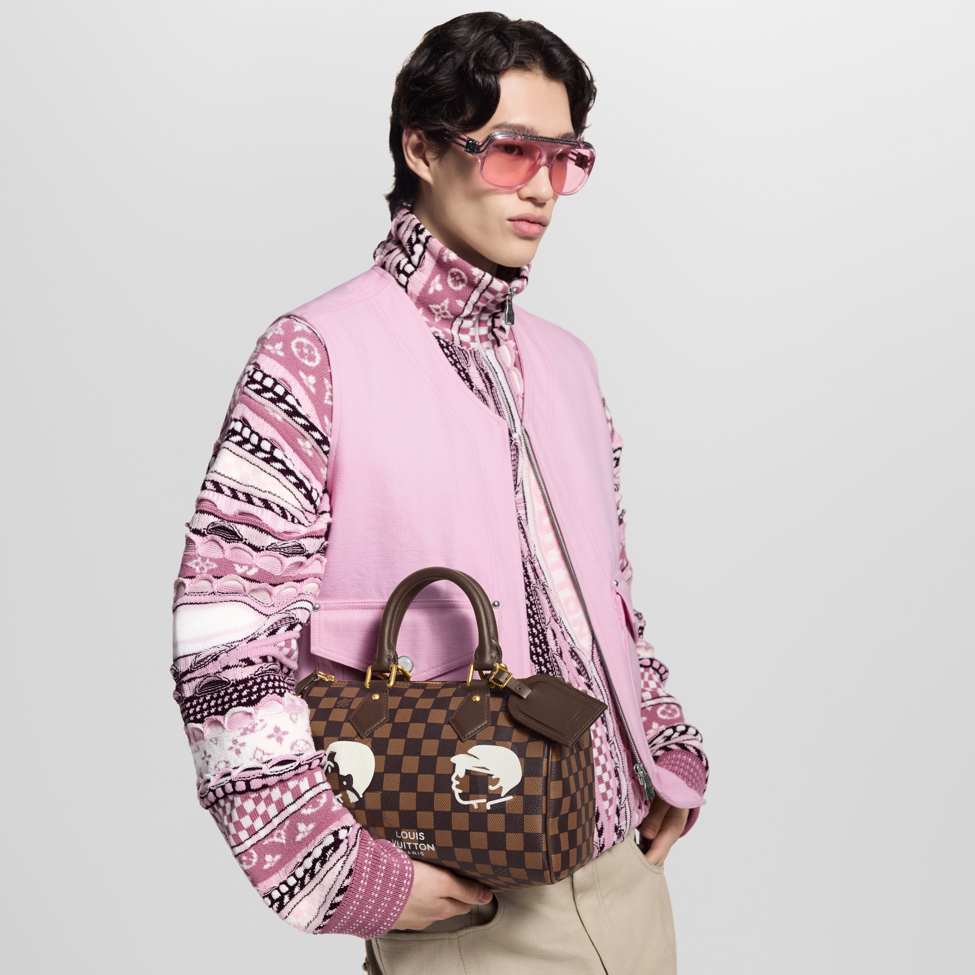 Speedy 25 Bandoulière Damier Other in Bags and Small Leather Goods