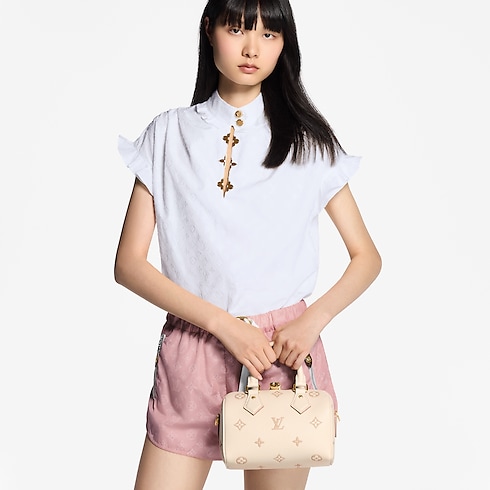 Speedy Bandoulière 20 Monogram Empreinte Leather in Bags and Small Leather Goods's Women Bags LV Icons collections by Louis Vuitton (Product zoom)